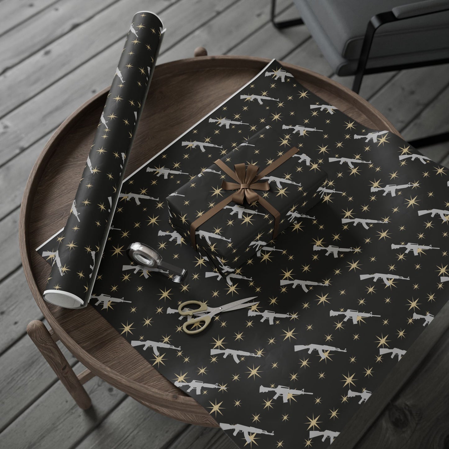 Starry Guns Wrapping Paper