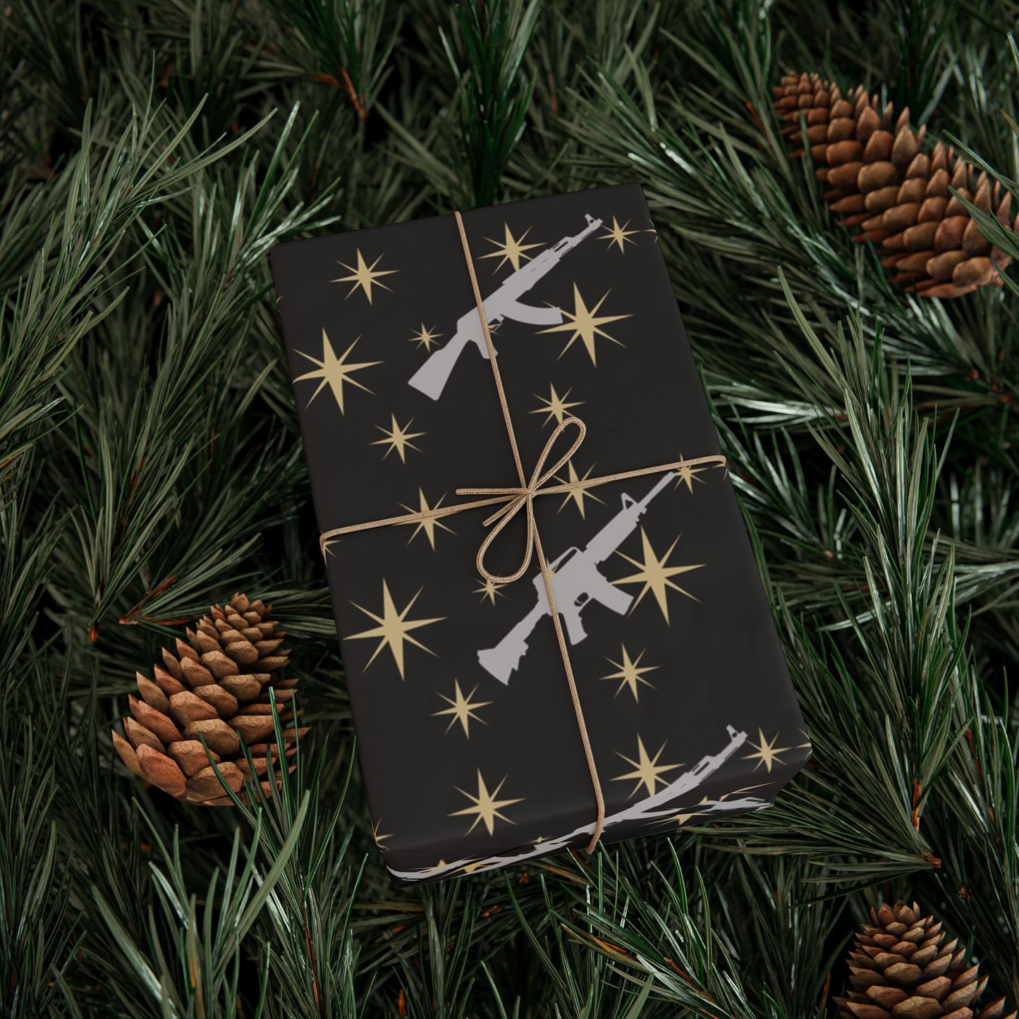Starry Guns Wrapping Paper