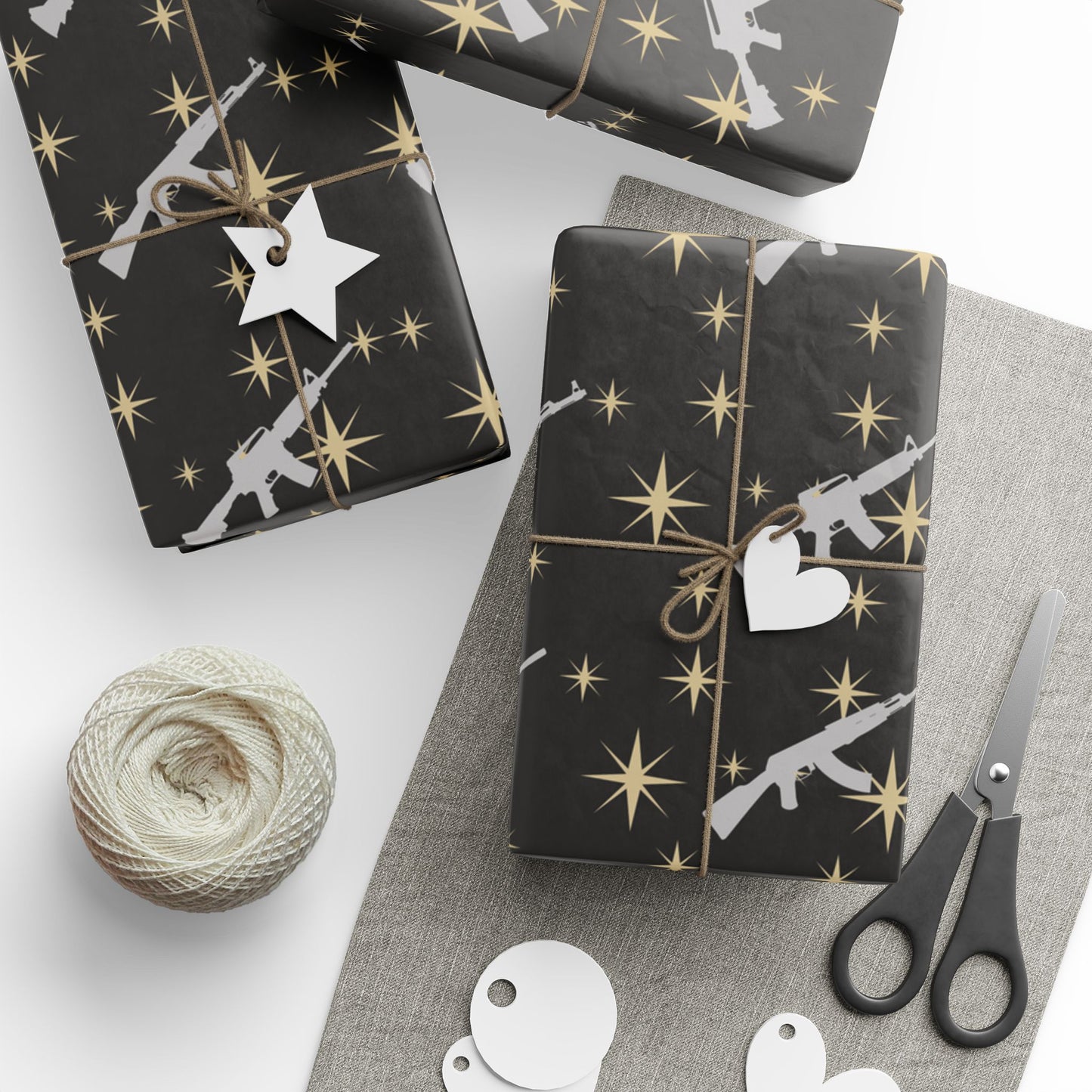 Starry Guns Wrapping Paper