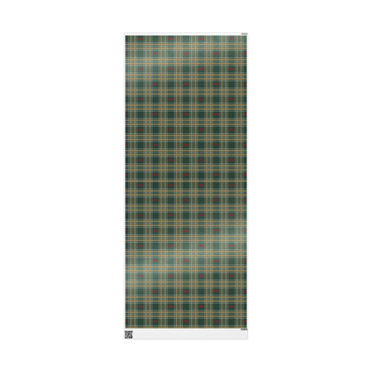 Plaid Guns Wrapping Paper