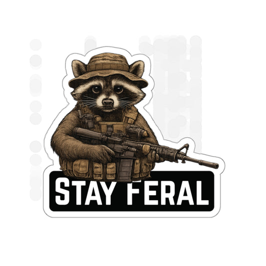 Stay Feral Sticker