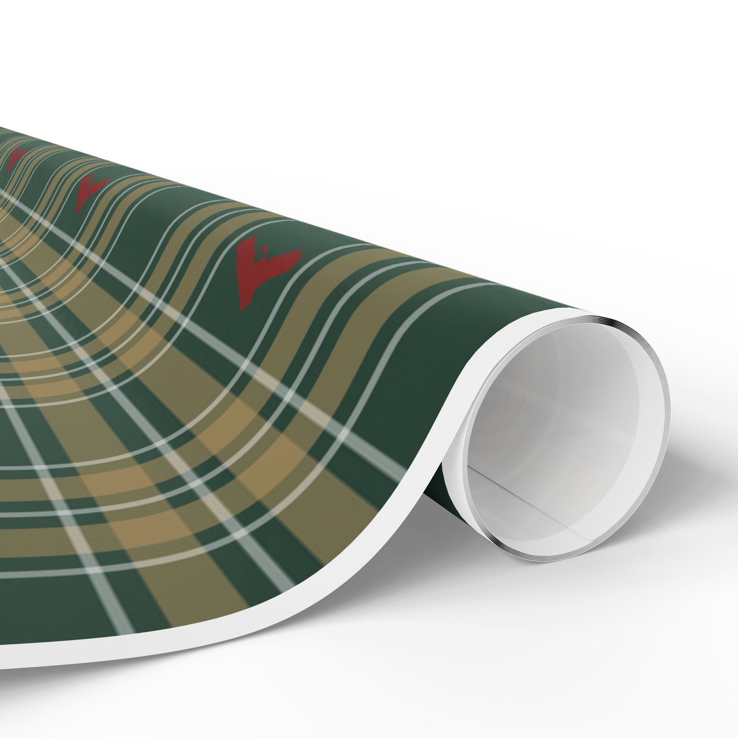 Plaid Guns Wrapping Paper
