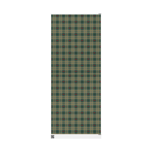 Plaid Guns Wrapping Paper