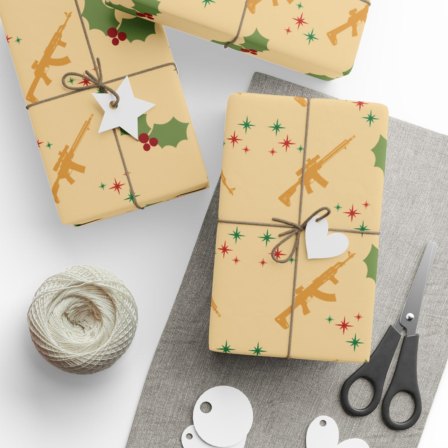 Merry Guns Wrapping Paper