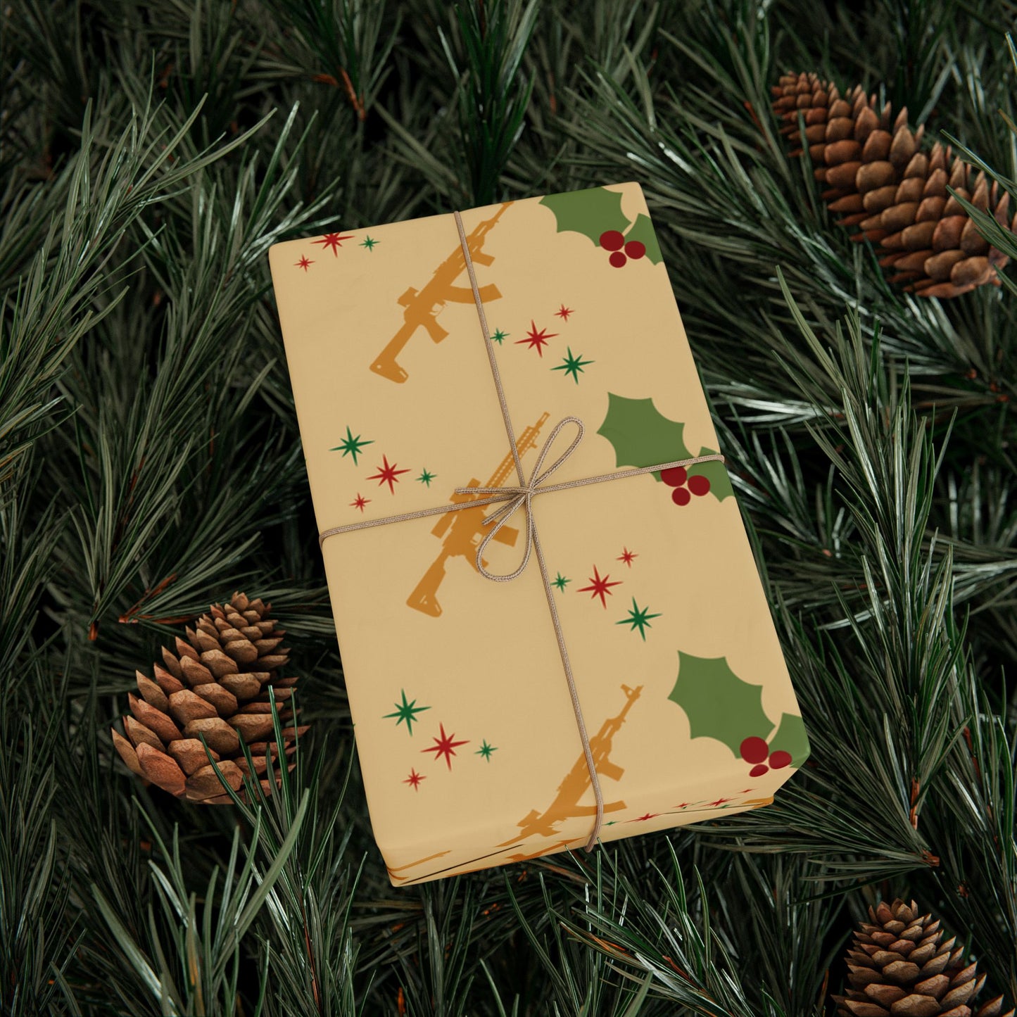 Merry Guns Wrapping Paper
