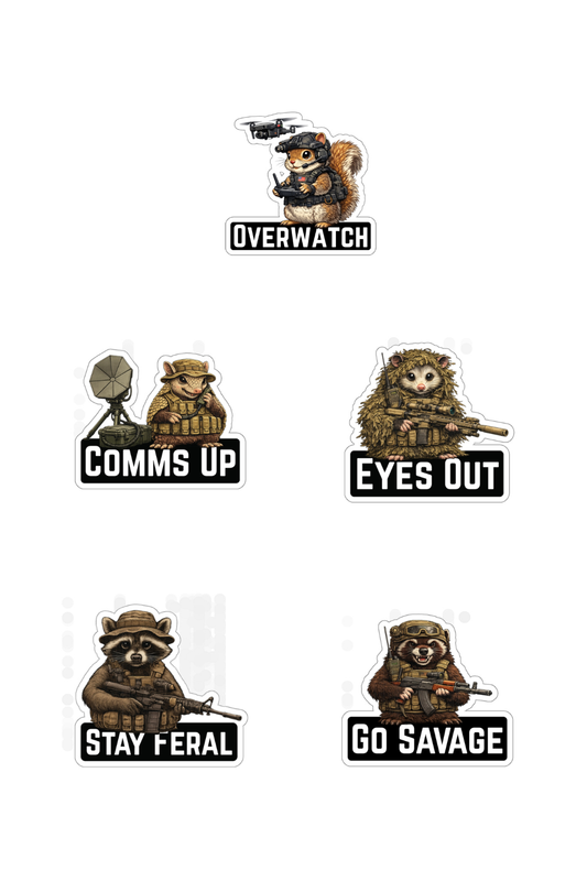 Preparedness Critter Sticker Pack